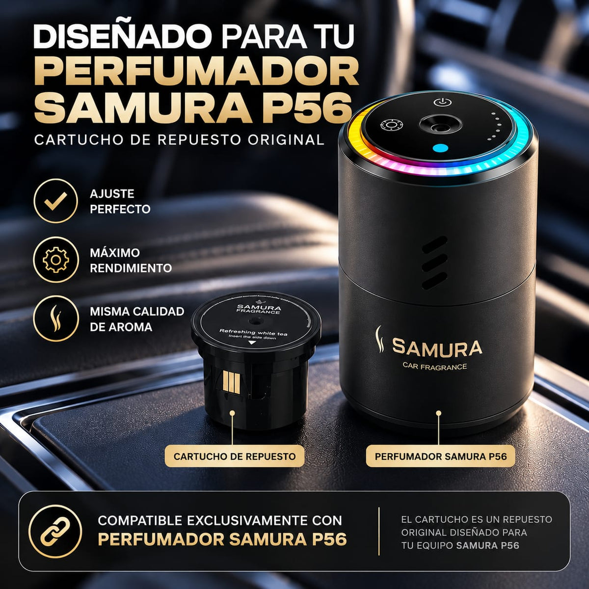 Cartuchos De Repuesto Para Perfumador Samura P56