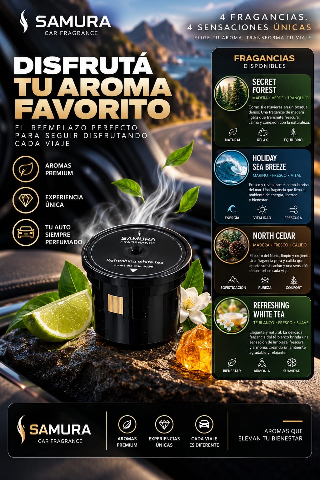 Cartuchos De Repuesto Para Perfumador Samura P56